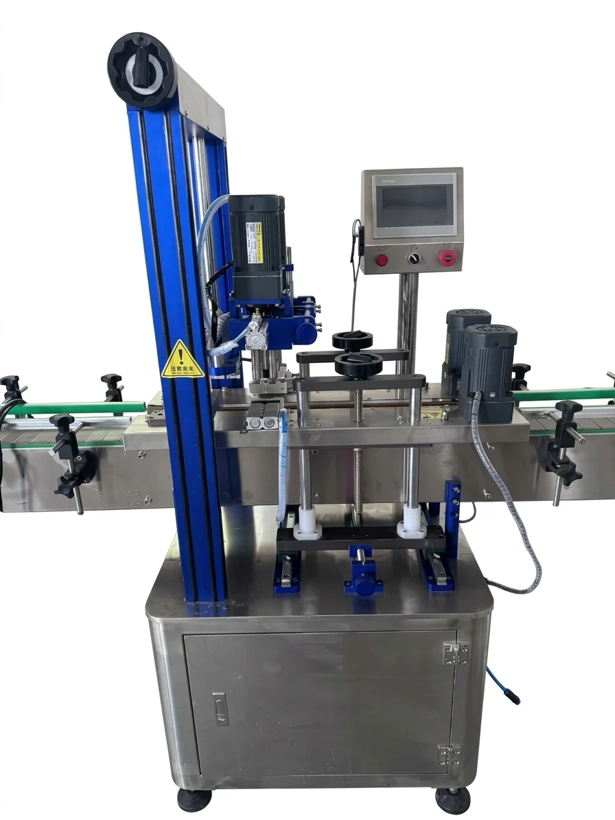 Four-wheel automatic capping machine