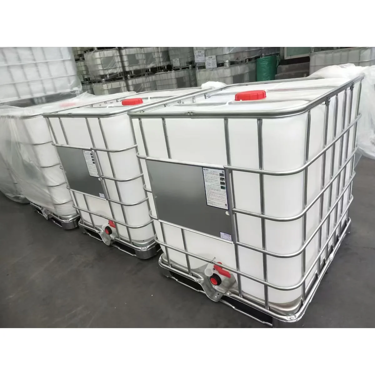 IBC totes in warehouse